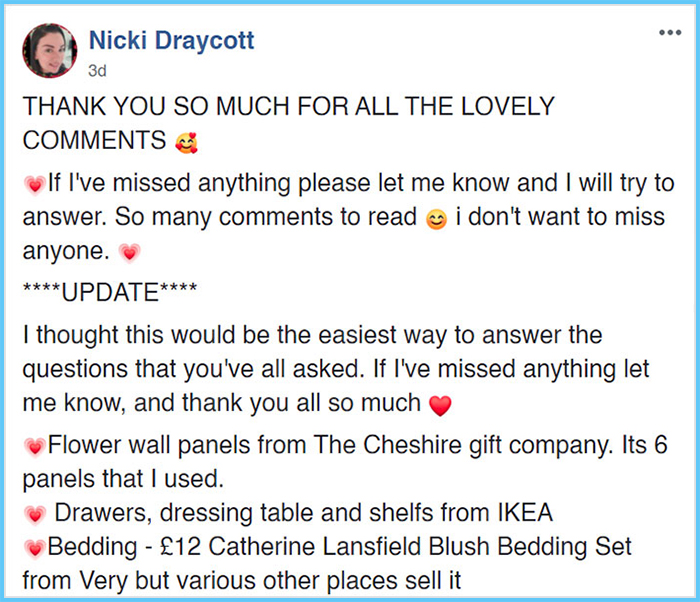 nicki draycott facebook post diy three-person bed for girls 1