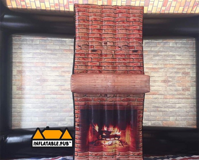 portable backyard bar fireplace