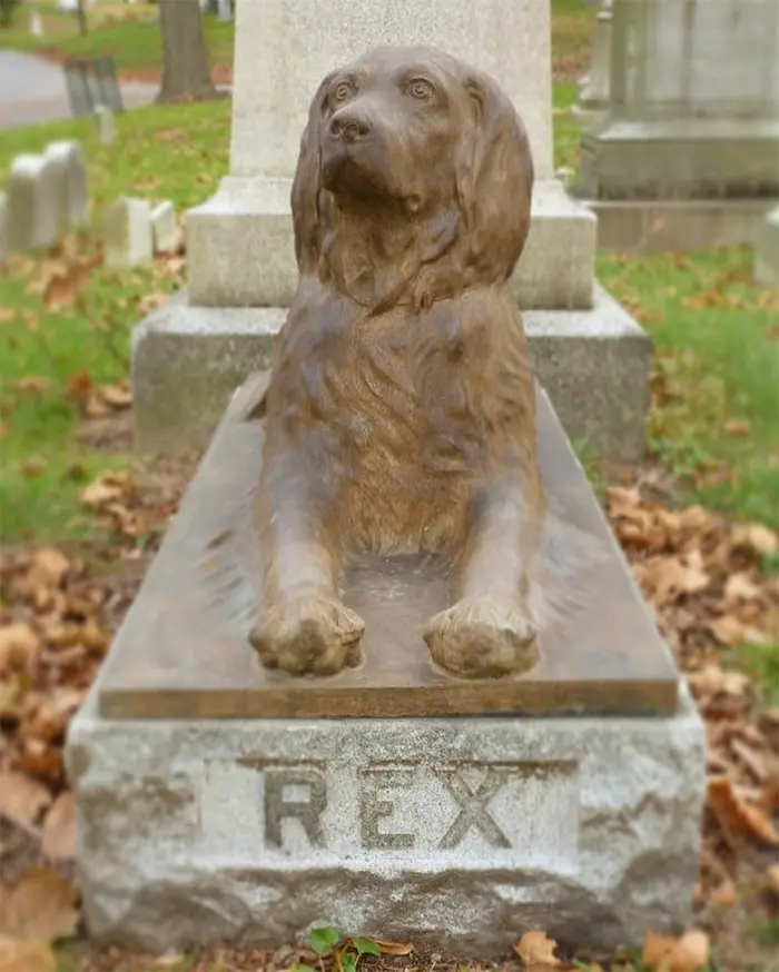 rex dog grave green-wood cemetery