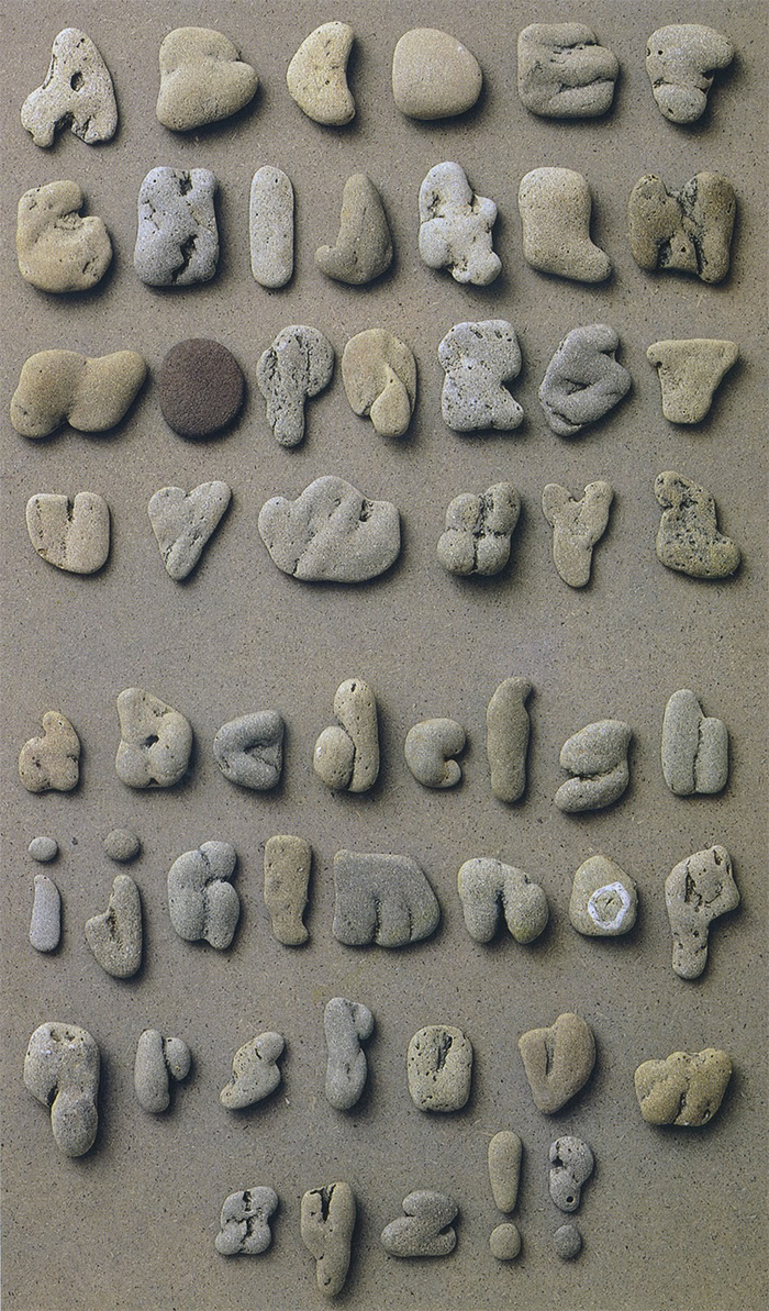 strange collections alphabet rocks
