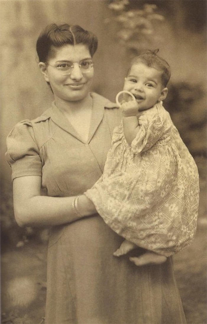 baby freddie mercury with his mother