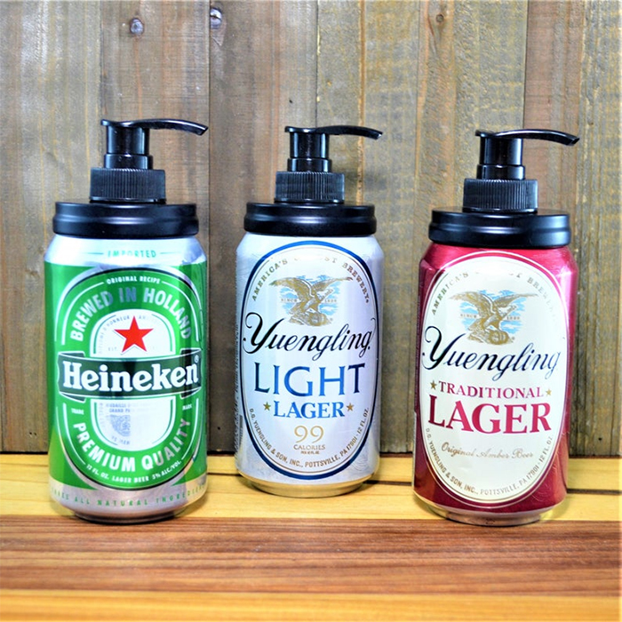 beer can soap dispensers