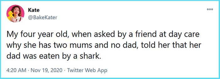 funny stories dad eaten by shark