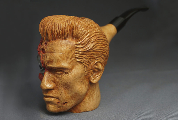 handmade smoking device by radon lab for arnold schwarzenegger birthday