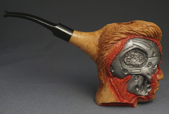 handmade terminator pipe gift for arnold schwarzenegger