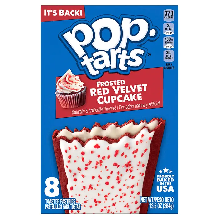 kelloggs pop-tarts frosted red velvet cupcake