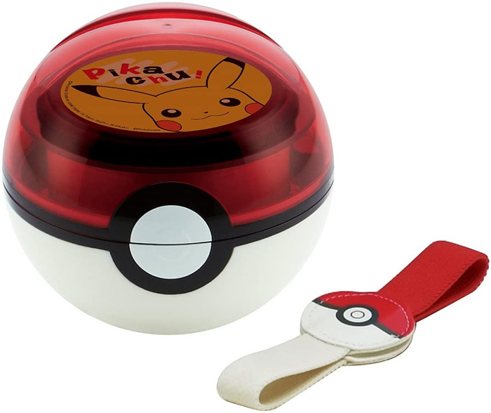 pokeball lunch box with belt handle