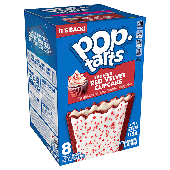 pop-tarts frosted red velvet cupcake