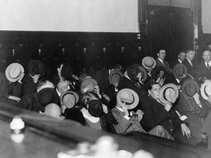 rare photos al capone trial