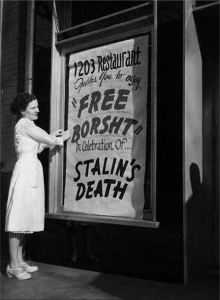 rare photos free beer on stalin death