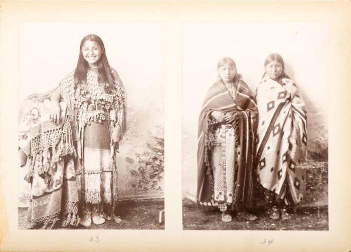 rare portrait of a native american woman smiling