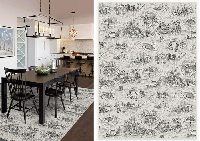 ruggable star wars themed rug toile white