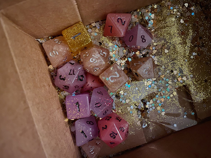 sapphire the fairy special dice set gift for eliana