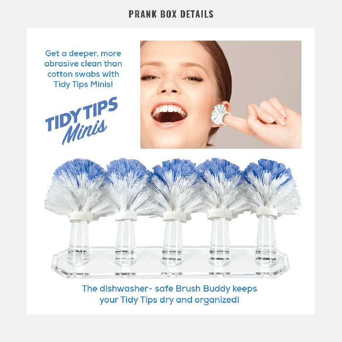 tidy tips fingertip brushes prank gift box product variant