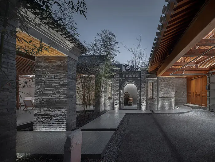 traditional chinese courtyard modern style