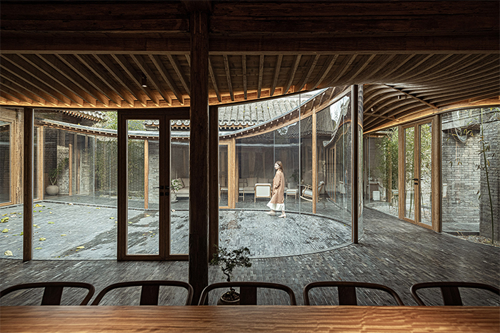 traditional chinese courtyard modern