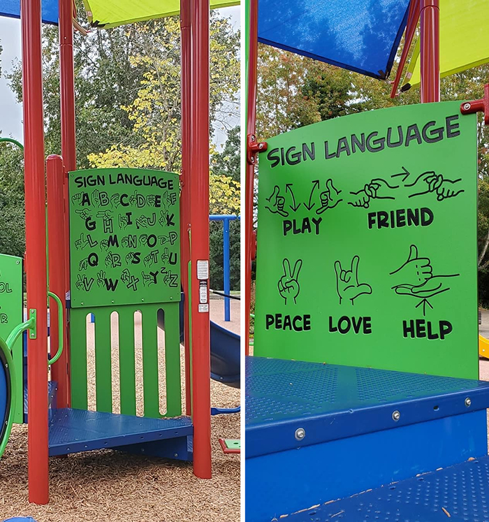 wholesome things sign language playground