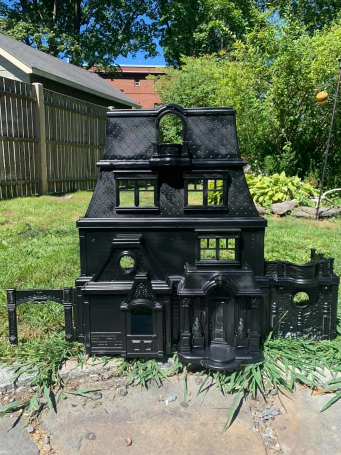 1st dollhouse finished in matte black