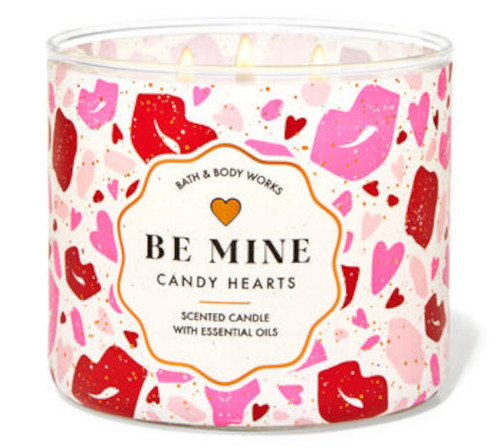 Candy Hearts 3-wick candle