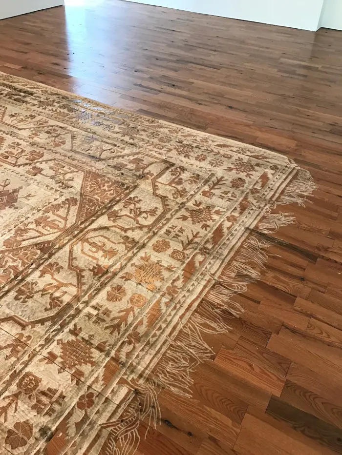 Closer Look At Selva Aparicio's Rug Carving