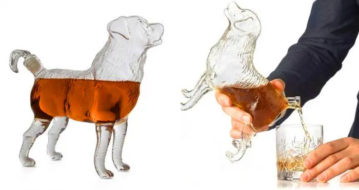 Dog whiskey decanter