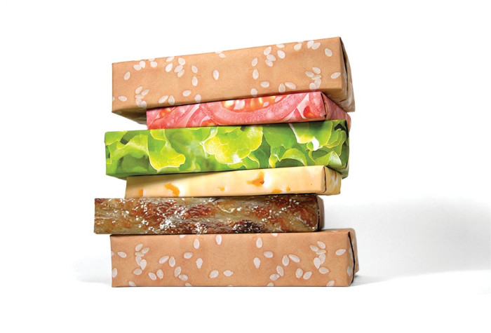 Gift Couture Cheeseburger Wrapping Paper set