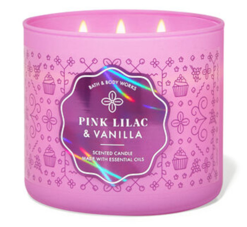 Pink Lilac and Vanilla candle