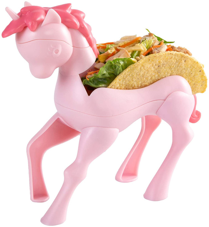 baby pink unicorn taco holder