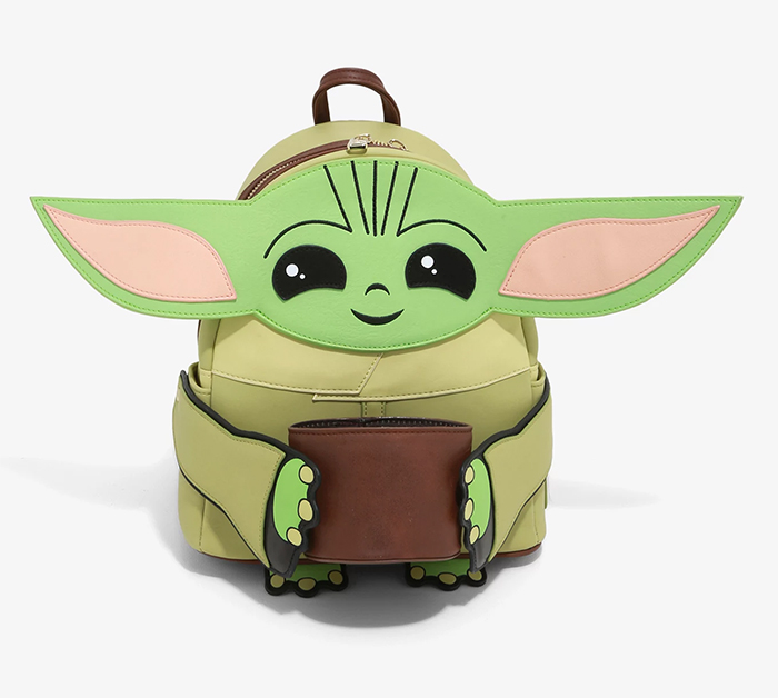 baby yoda mini backpack with cup