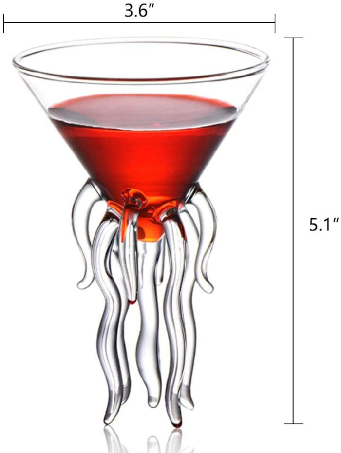 cerahome jellyfish martini glass measurements