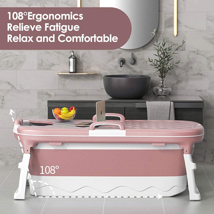 collapsible spa tub 108 degree backrest