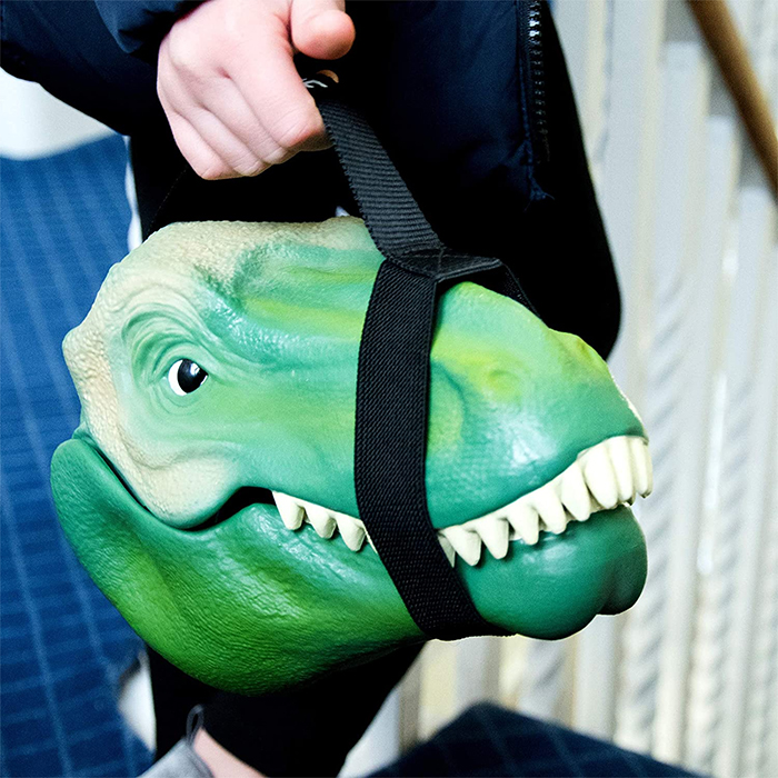 dinosaur-shaped carry case