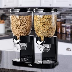 This Double Cereal Dispenser With Portion Control Keeps Your Cereal Fresh
