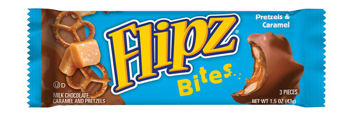 flipz bites pretzels and caramel