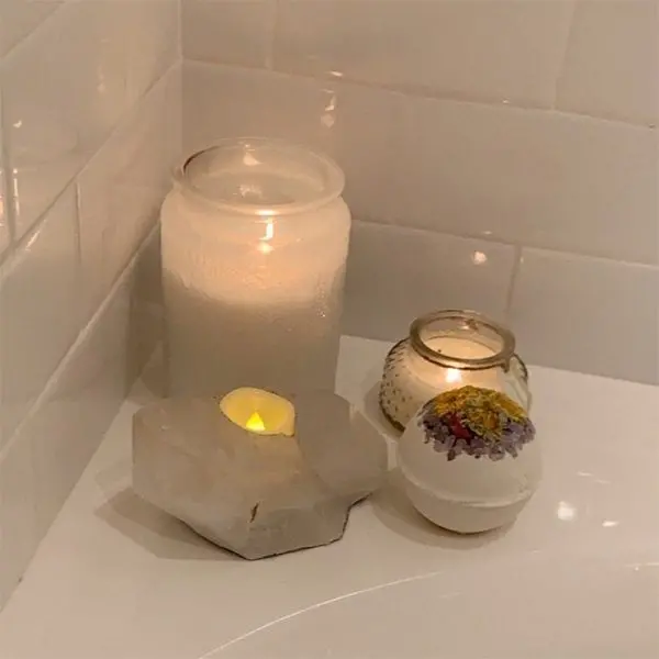 This Organic Calendula Bath Bomb Has Real Flowers Infused Inside
