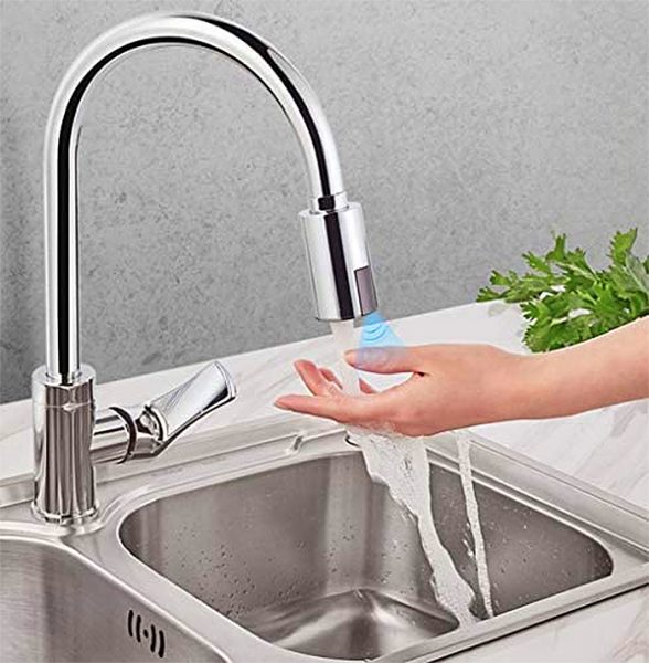 The Touchless Automatic Faucet Provides HandsFree Sanitation In Your Home