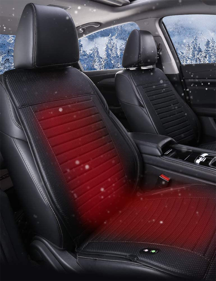 heated car seat cover leather