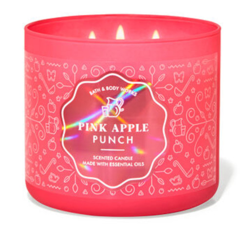 pink apple punch candle