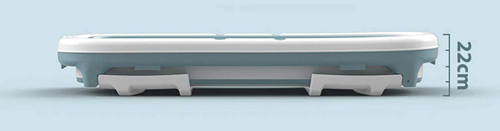 portable folding bathtub thickness when folded