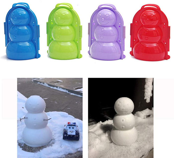 snowman plastic mold with grips