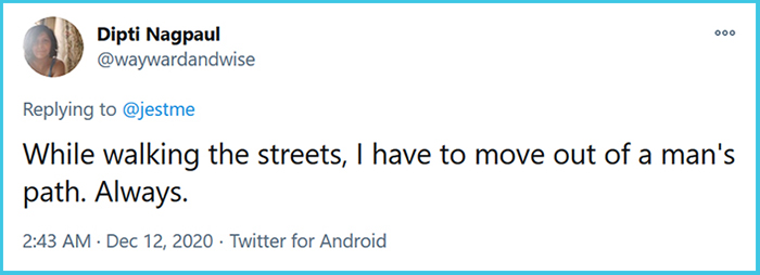 tell me you’re a woman without telling me you’re a woman Twitter thread dipti