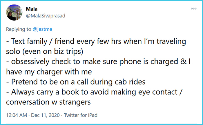 tell me you’re a woman without telling me you’re a woman Twitter thread mala