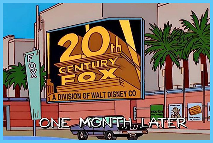 the simpsons prediction disney buying 20th century fox