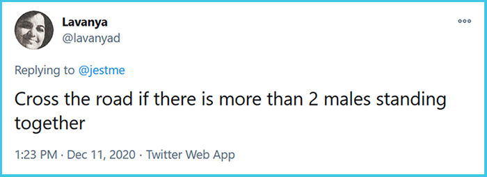 tell me you’re a woman without telling me you’re a woman Twitter thread comment lavanya