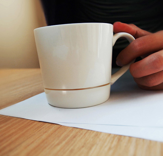 Drip-Catching Coffee Mug