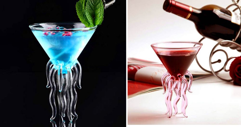 Jellyfish cocktail glass
