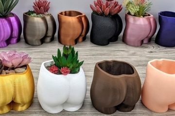 butt shaped planter