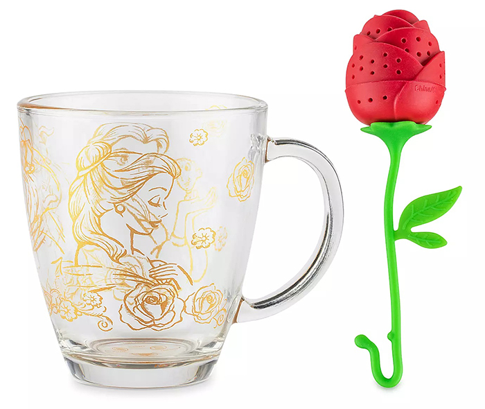 disney beauty and the beast mug and tea infuser set