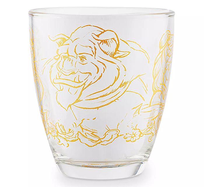 disney transparent tea cup beast illustration