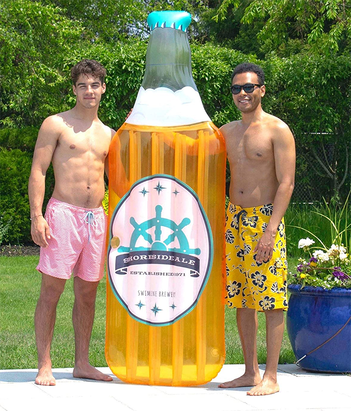 inflatable beer bottle pool float